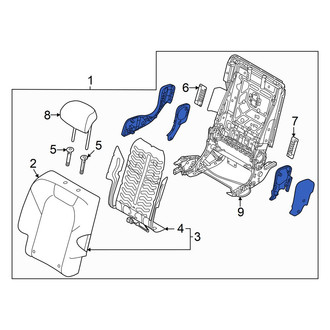 Genesis OE - Rear Right Seat Back Assembly