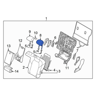 Genesis OE - Rear Left Inner Headrest