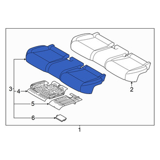 Genesis OE - Front Left Seat Cushion Foam