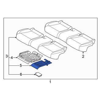 Genesis OE - Rear Lower Center Seat Heater Pad