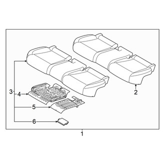Genesis OE - Front Left Seat Cushion Foam