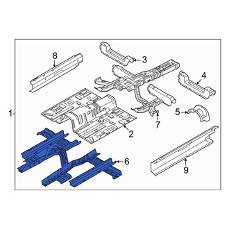 Genesis OE - Front Floor Pan Crossmember