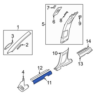 Genesis OE - Front Left Door Sill Plate