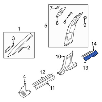 Genesis OE - Front Right Door Sill Plate