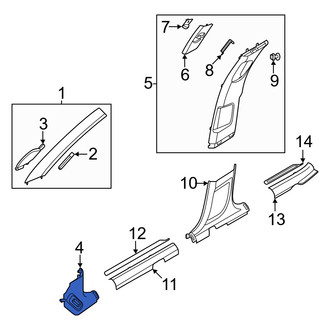 Genesis OE - Left Kick Panel Trim