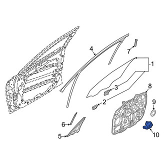 Genesis OE - Front Left Window Motor