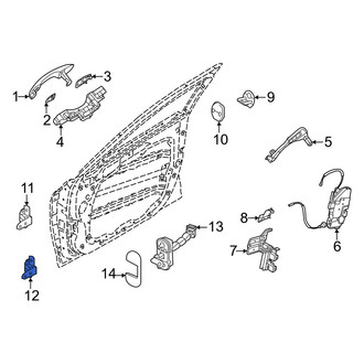 Genesis OE - Front Left Lower Door Hinge