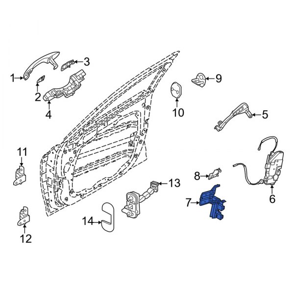 Door Latch Bracket