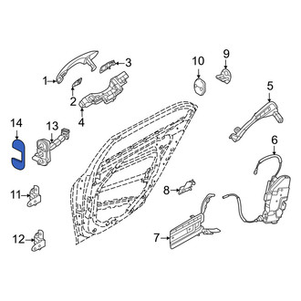 Genesis OE - Front Door Check Cover