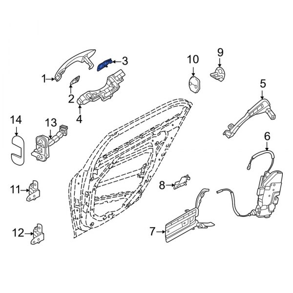 Exterior Door Handle Gasket