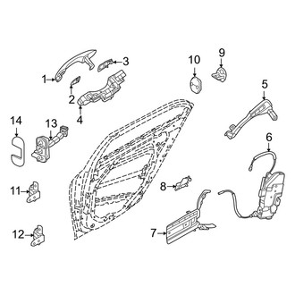 Genesis OE - Rear Door - Lock & Hardware