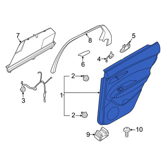 Genesis OE - Rear Left Inner Door Interior Trim Panel