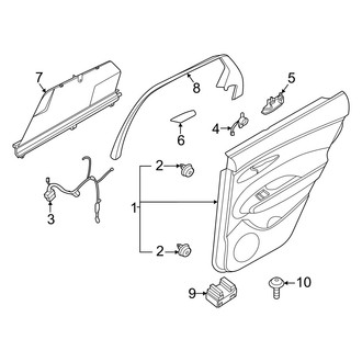 Genesis OE - Rear Door - Interior Trim (Korea Built)