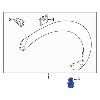 Genesis OE - Wheel Arch Molding Clip