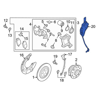 Genesis OE - Rear Left ABS Wheel Speed Sensor