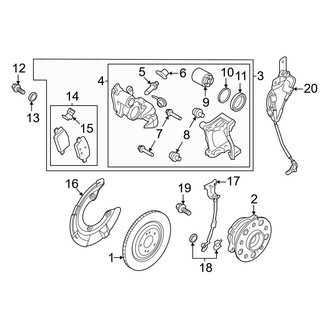 Genesis OE - Rear Suspension - Brake Components