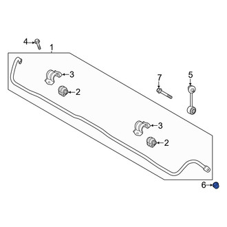 Genesis OE - Rear Suspension Stabilizer Bar Link Nut