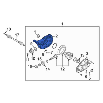 Genesis OE - Rear Right Differential Housing