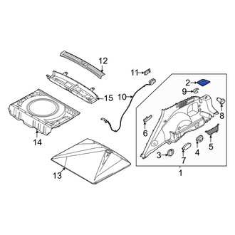 Genesis OE - Rear Left Interior Quarter Panel Trim Panel Access Cover