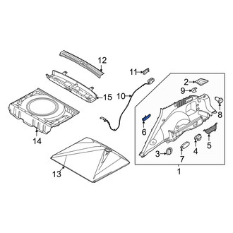 Genesis OE - Rear Left Seat Belt Guide