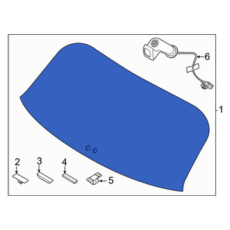 Genesis OE - Rear Liftgate Glass