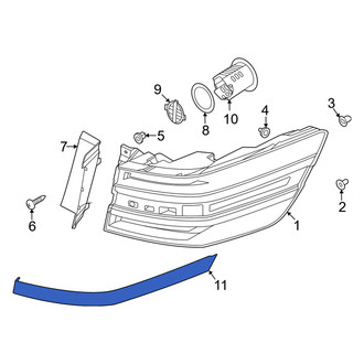 Genesis OE - Rear Left Tail Light Bezel