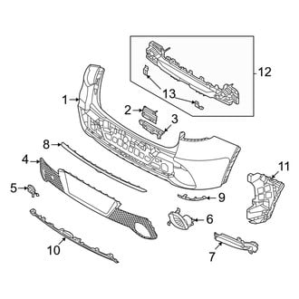 Genesis OE - Rear Bumper - Bumper & Components (W/O Sport Package)