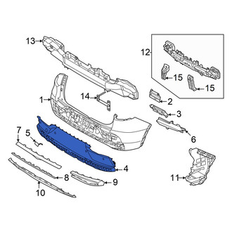 Genesis OE - Rear Bumper Cover Spacer Panel