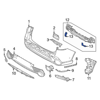 Genesis OE - Right Bumper Impact Bar Bracket