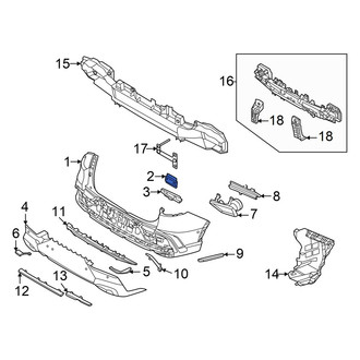 Genesis OE - Center Bumper Cover Bracket