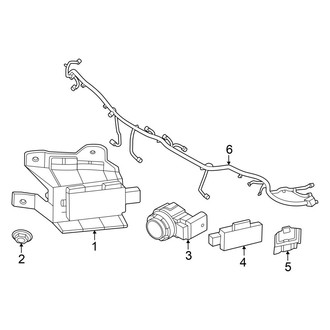 Genesis OE - Rear Bumper - Electrical Components (With Sport Package)