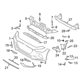 Genesis OE - Bumper Cover Retainer