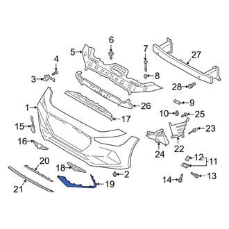 Genesis OE - Front Left Outer Bumper Trim