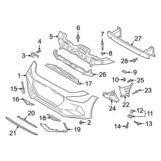 Genesis OE - Front Bumper & Grille - Bumper & Components
