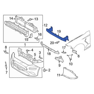 Genesis OE - Front Bumper Impact Bar