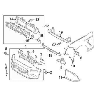 Genesis OE - Front Bumper & Grille - Bumper & Components