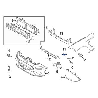 Genesis OE - Front Right Inner Bumper Cover Bracket