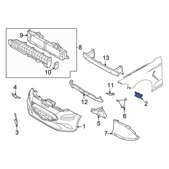 Genesis OE - Front Right Outer Bumper Cover Bracket