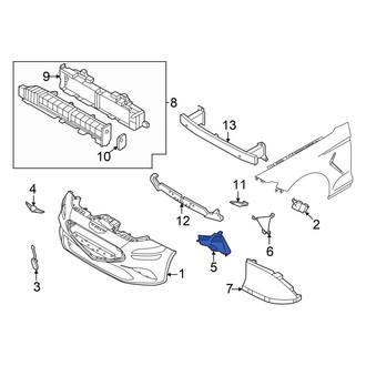 Genesis OE - Front Left Bumper Cover Support Rail