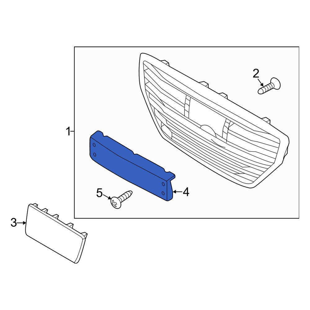 Genesis OE 86519G9100 Front License Plate Bracket