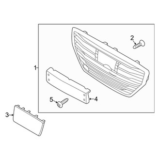 Genesis OE - Front Bumper & Grille - Grille & Components