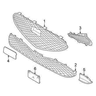 Genesis OE - Front Bumper & Grille - Grille & Components