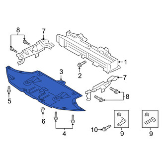 Genesis OE - Front Center Radiator Support Splash Shield