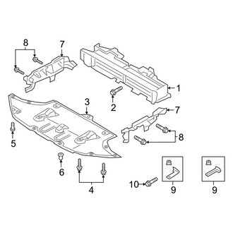Genesis OE - Radiator Support - Splash Shields