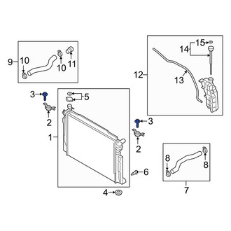 Genesis OE - Radiator Mount Bolt