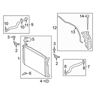 Genesis OE - Cooling - Radiator & Components (Main), (2.5L)