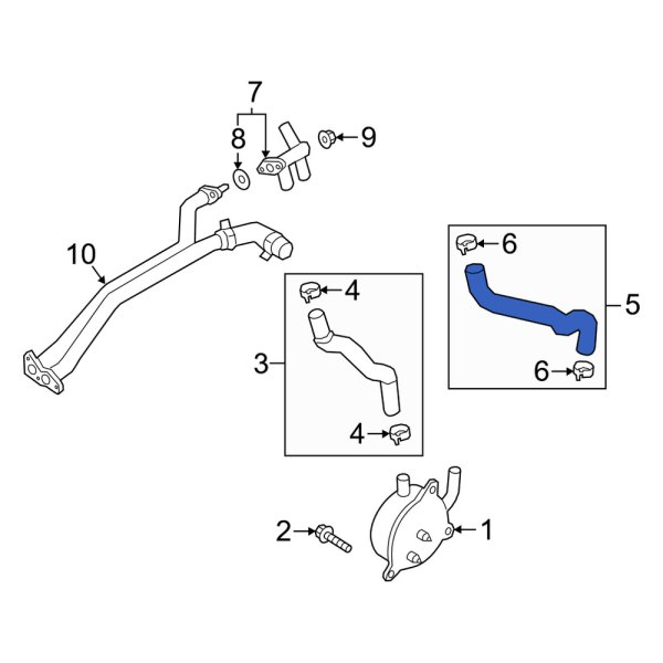 Automatic Transmission Oil Cooler Hose Assembly