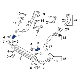 Genesis OE - Right Upper Intercooler Bracket