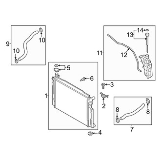 Genesis OE - Cooling - Radiator & Components (3.3L)