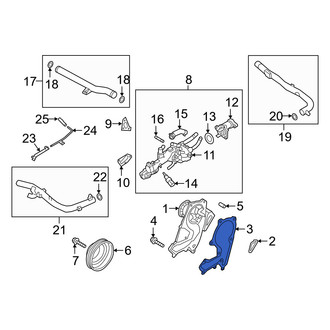Genesis OE - Left Engine Water Pump Gasket